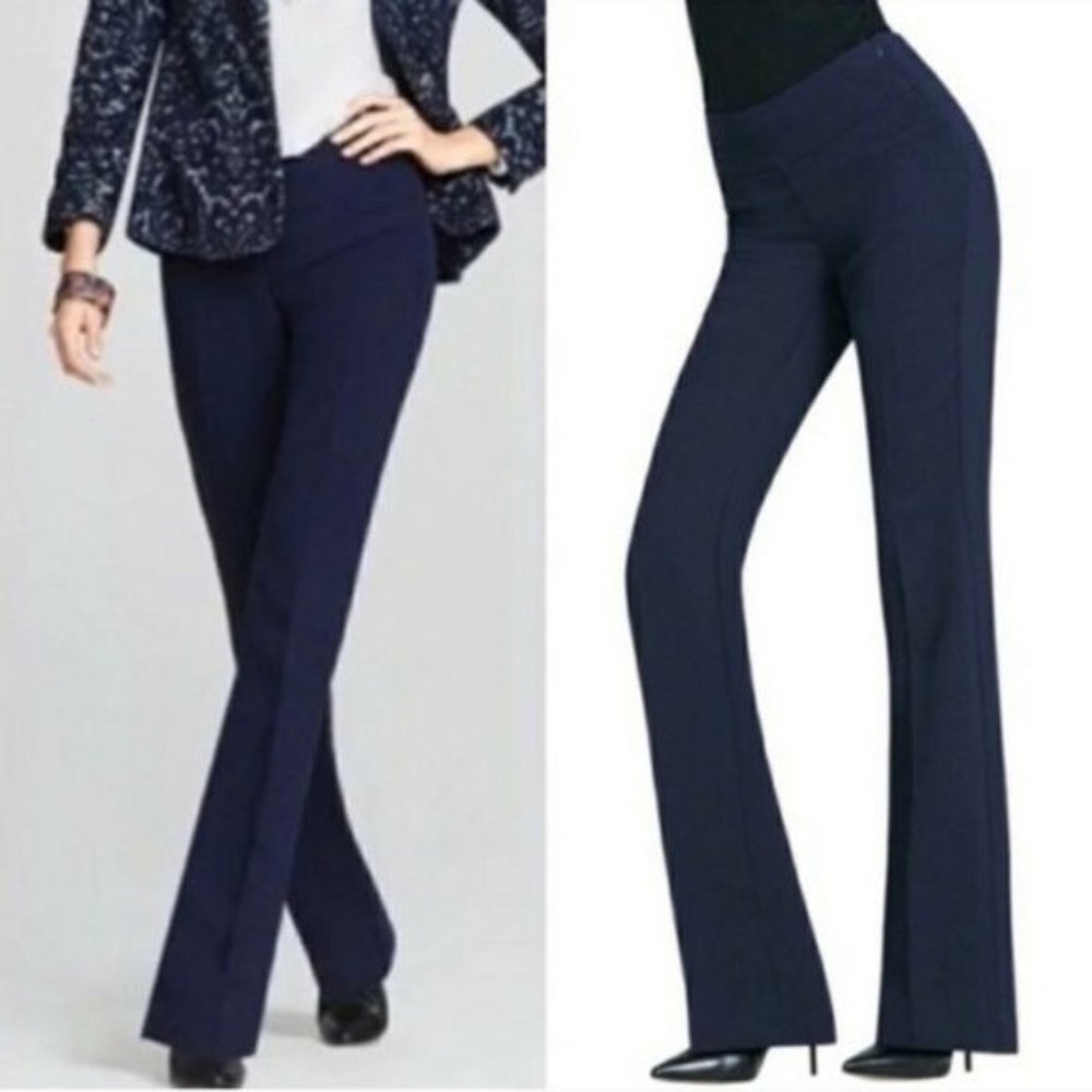 CAbi Navy Blue #803 Bootcut Career Trousers Size S